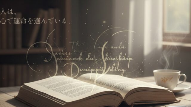 人は、心で運命を選んでいる
